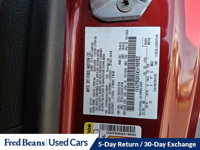 Certified 2019 Ford Mustang Convertible w/ Equipment Group 101A image 28