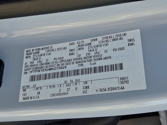Certified 2021 Ford F150 Lariat AWD/4WD image 28