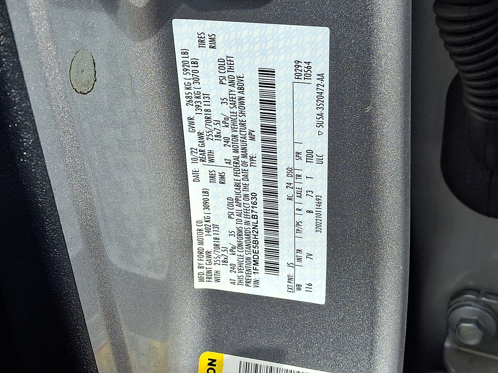 Certified 2022 Ford Bronco Outer Banks AWD/4WD image 28