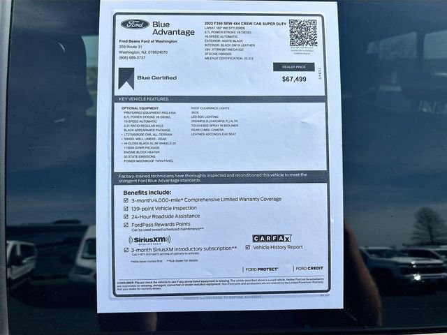 Certified 2022 Ford F350 Lariat w/ Black Appearance Package image 35