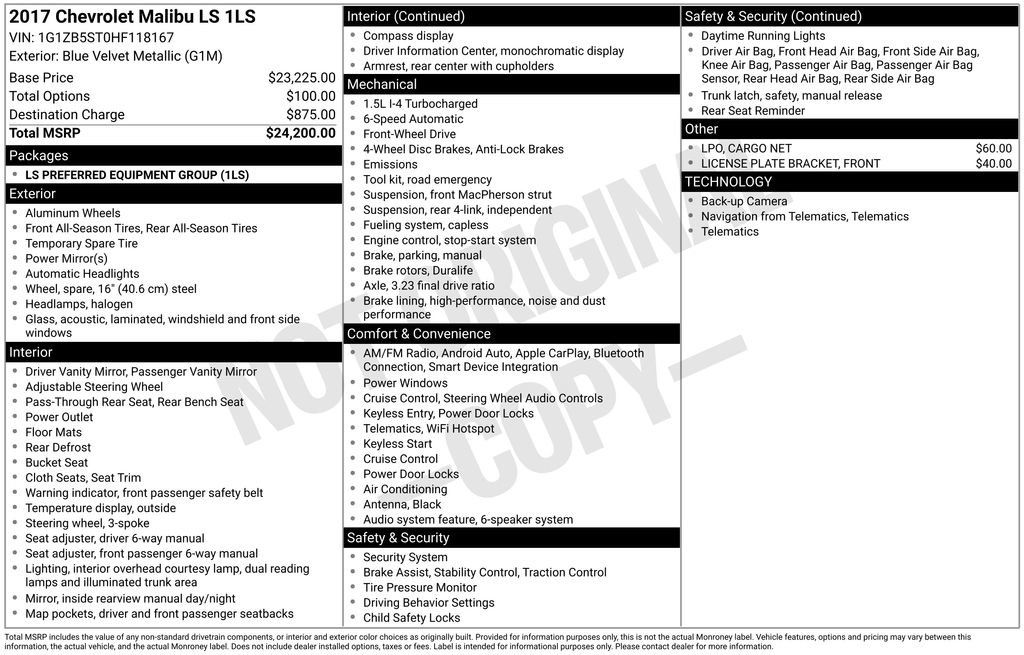 Used 2017 Chevrolet Malibu LS image 5