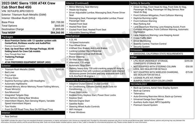 Used 2023 GMC Sierra 1500 AT4X image 38