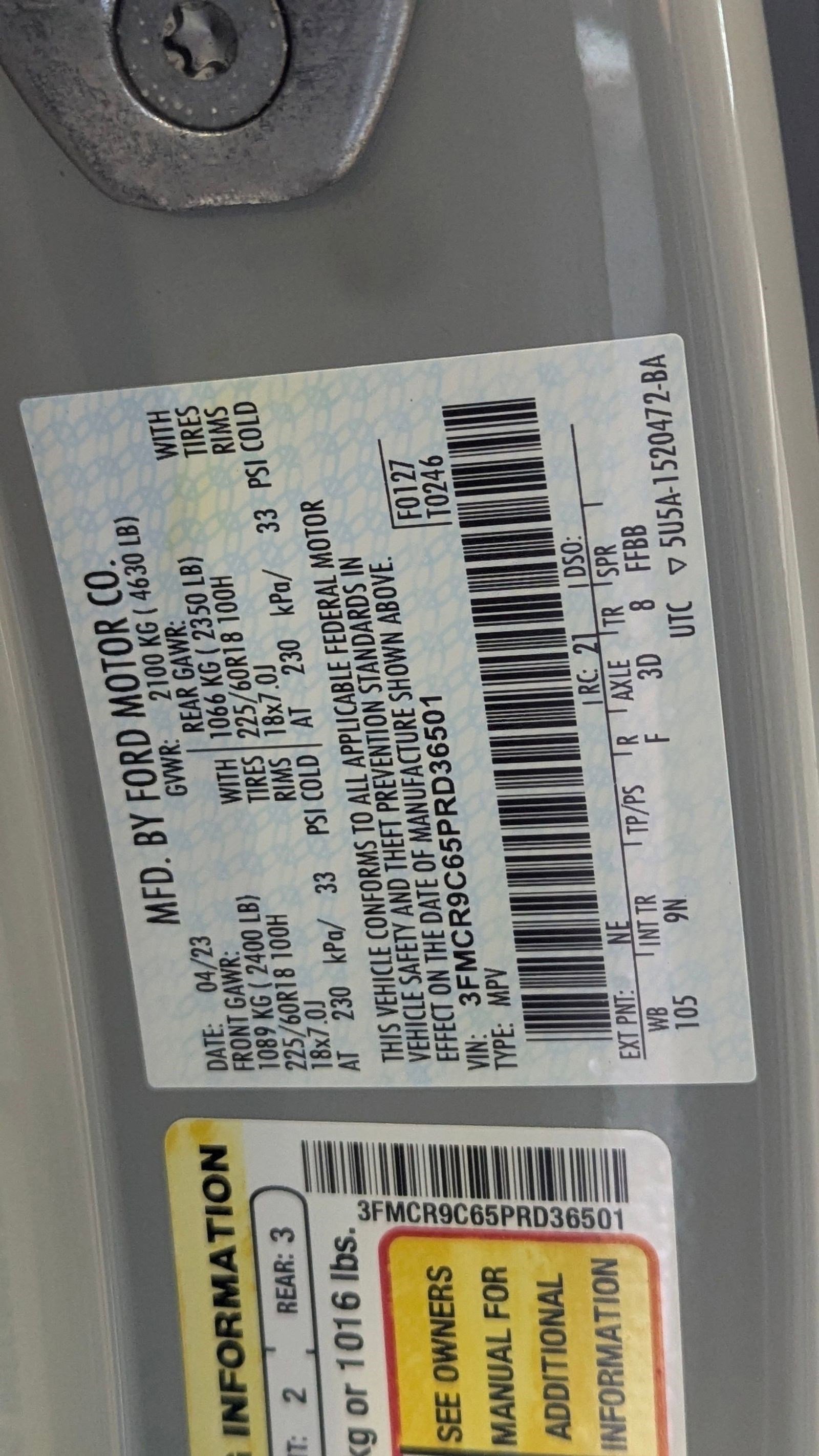 Certified 2023 Ford Bronco Sport Outer Banks w/ Tech Package image 20