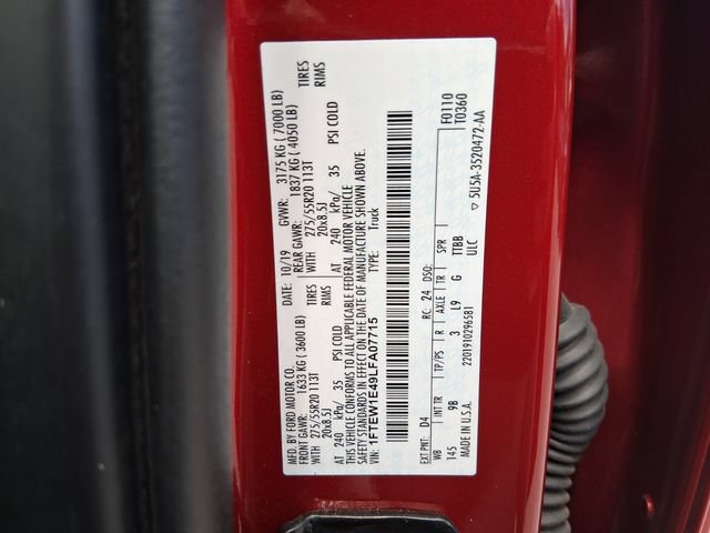 Certified 2020 Ford F150 Platinum w/ Equipment Group 701A Luxury AWD/4WD image 21