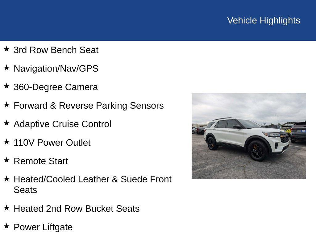 Certified 2026 Ford Explorer Tremor AWD/4WD image 30