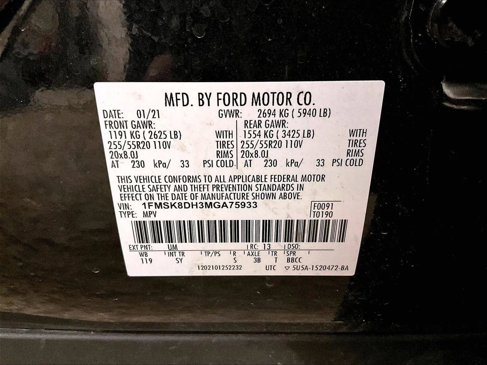 Certified 2021 Ford Explorer XLT w/ Equipment Group 202A image 34