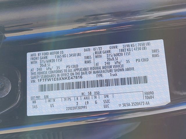 Certified 2022 Ford F150 XLT w/ Equipment Group 302A High image 15