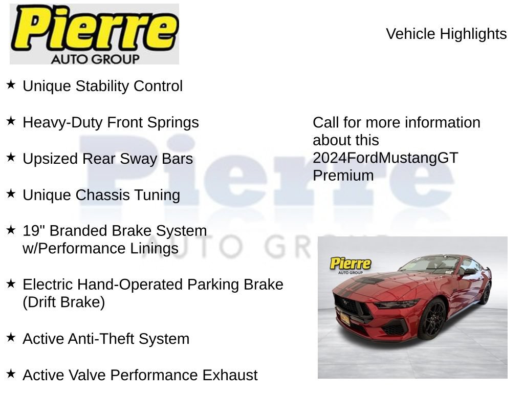 Certified 2024 Ford Mustang GT Premium w/ GT Performance Package RWD image 23