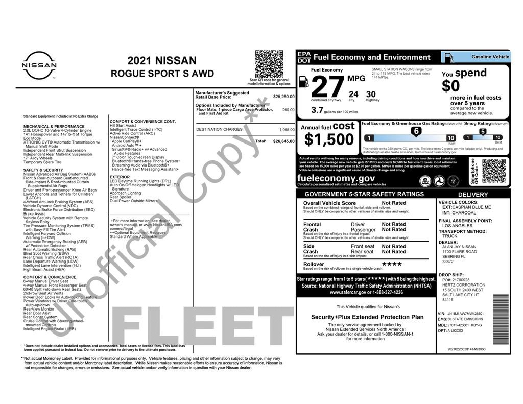 Used 2021 Nissan Rogue Sport S AWD/4WD image 24