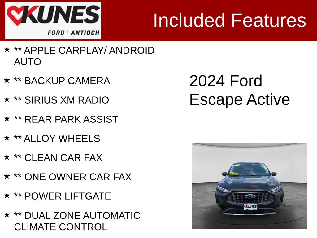 Certified 2024 Ford Escape Active FWD image 3