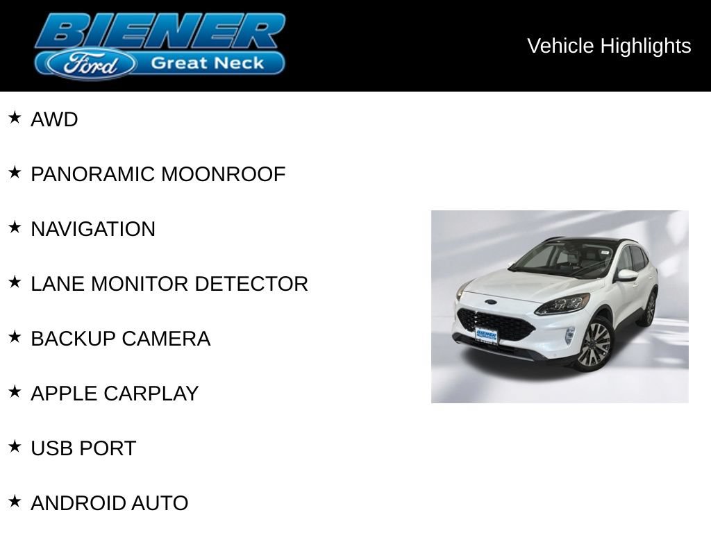 Certified 2020 Ford Escape Titanium AWD/4WD image 9