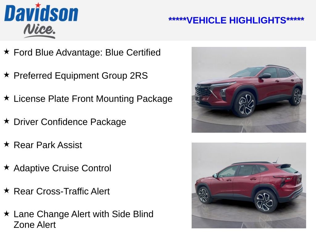 Used 2025 Chevrolet Trax RS w/ Driver Confidence Package FWD image 4