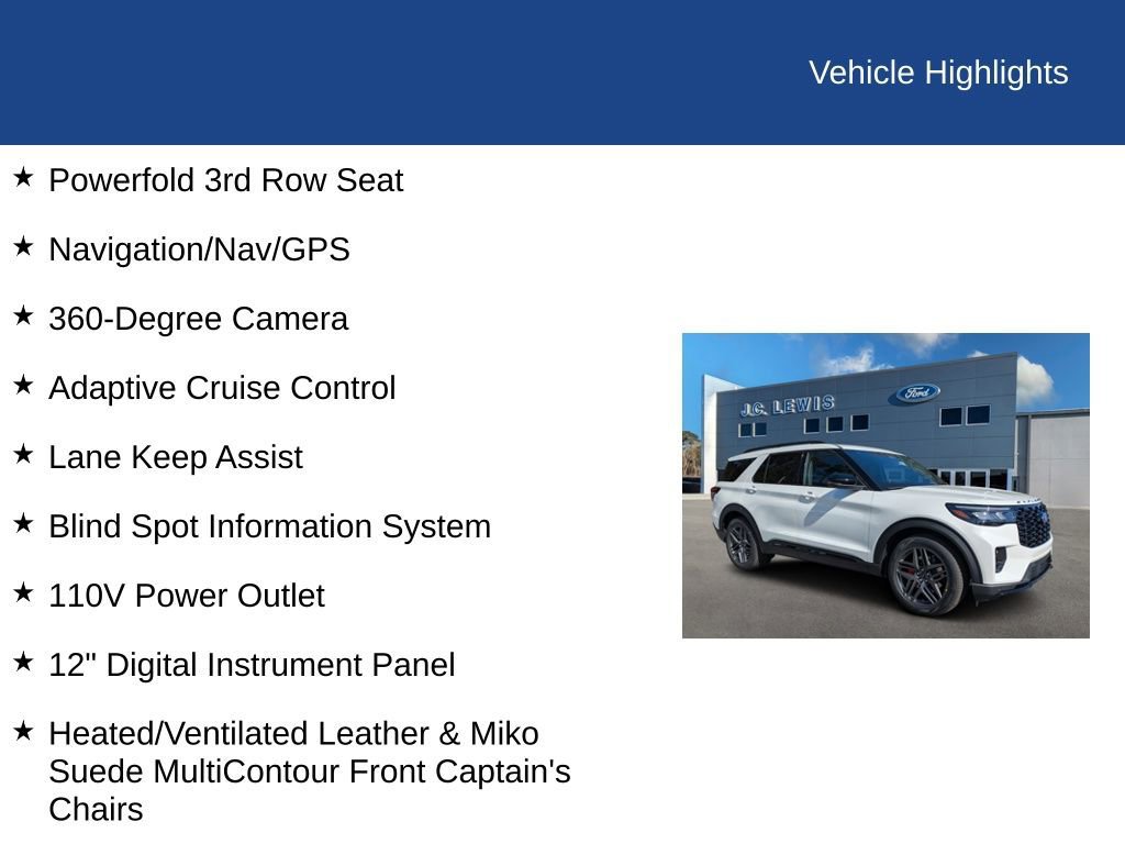 Certified 2026 Ford Explorer ST w/ Sun And Sound Package image 37