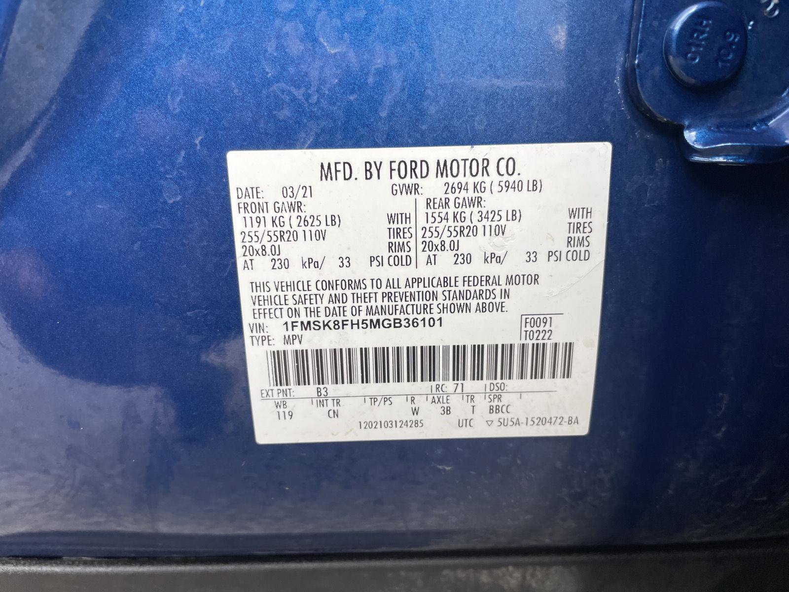 Certified 2021 Ford Explorer Limited AWD/4WD image 36
