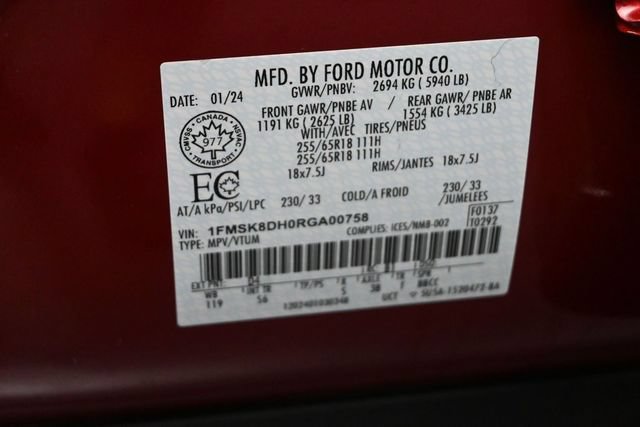 Certified 2024 Ford Explorer XLT AWD/4WD image 37
