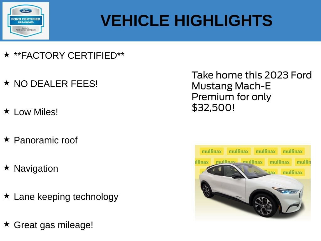 Certified 2023 Ford Mustang Mach-E Premium RWD image 11