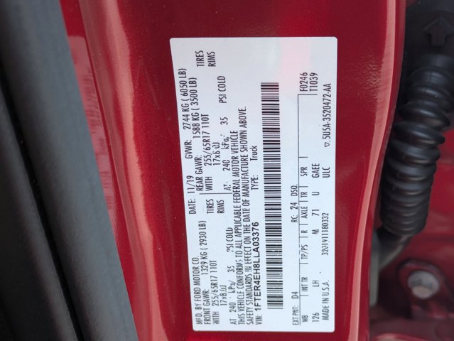 Certified 2020 Ford Ranger XLT w/ Equipment Group 301A Mid image 23