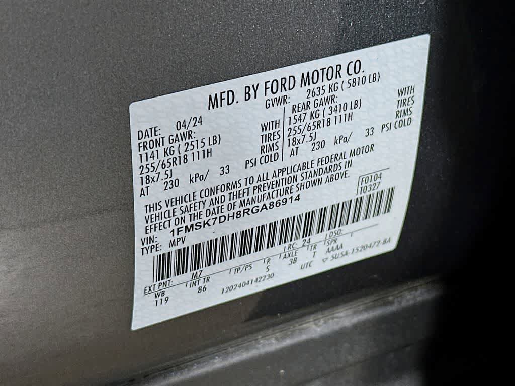Certified 2024 Ford Explorer XLT RWD image 22