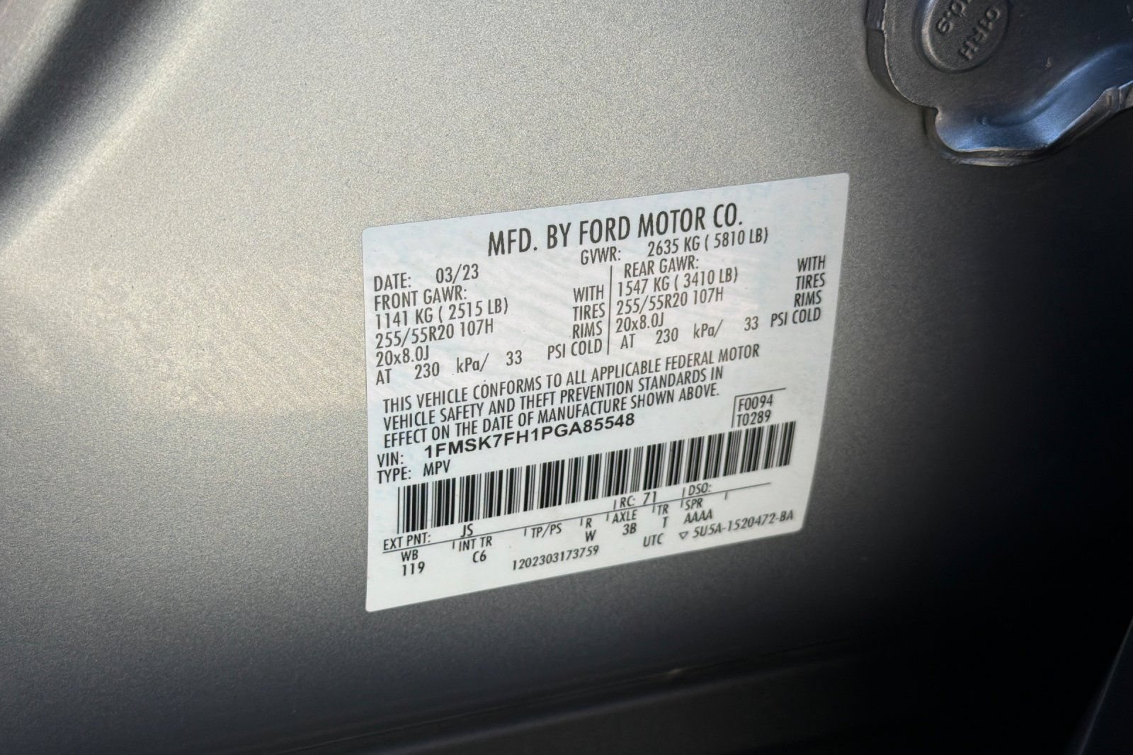 Certified 2023 Ford Explorer Limited RWD image 30