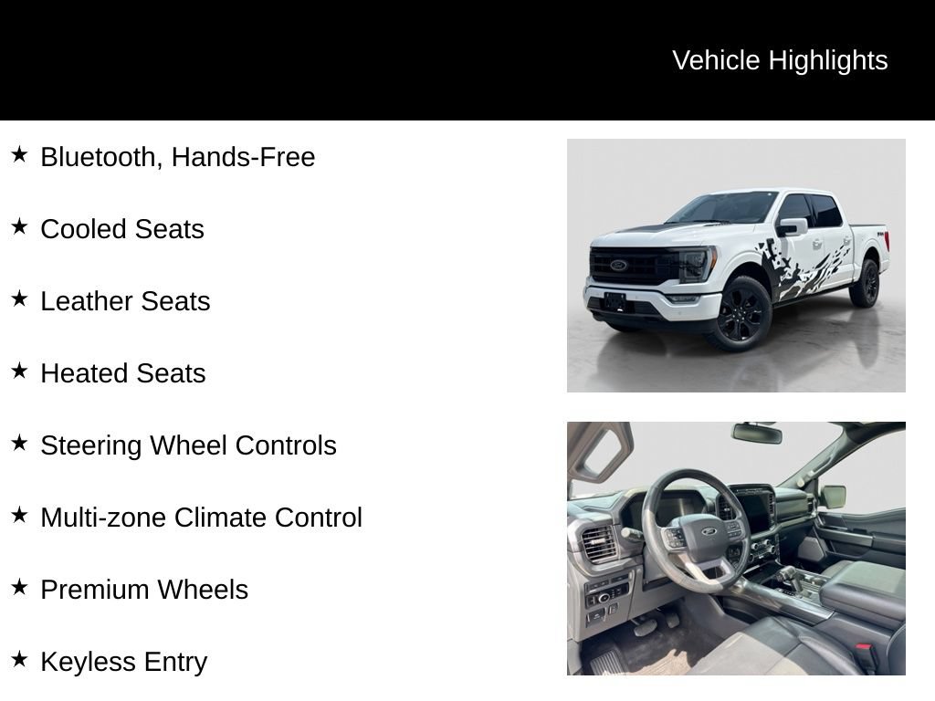 Certified 2023 Ford F150 Lariat w/ Equipment Group 502A High AWD/4WD image 22