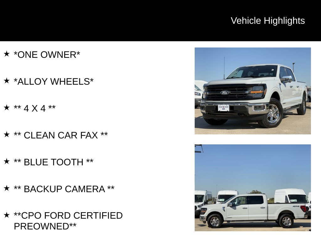 Certified 2024 Ford F150 XLT w/ Equipment Group 302A MID AWD/4WD image 4