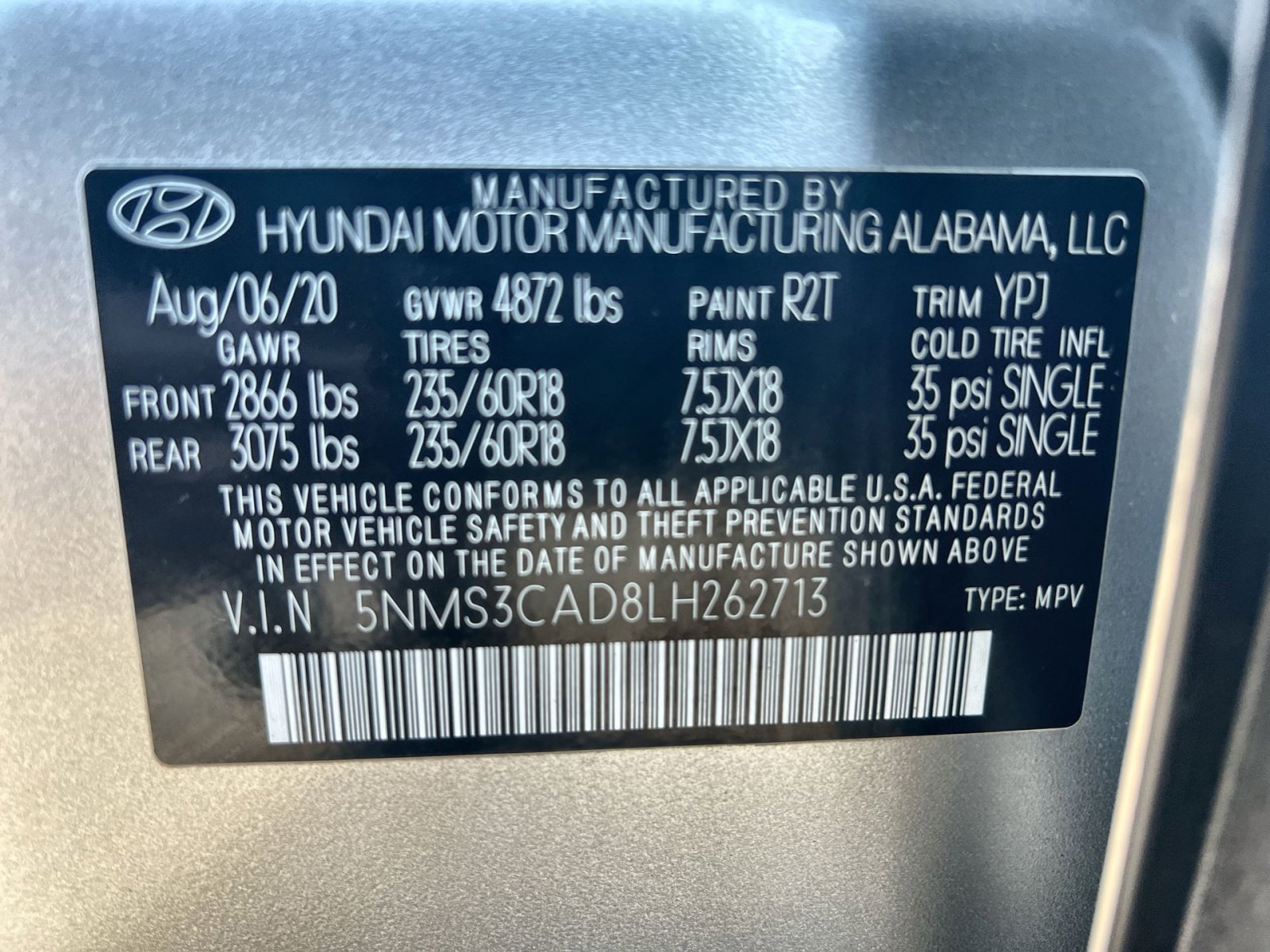 Used 2020 Hyundai Santa Fe SEL w/ Convenience Package image 27