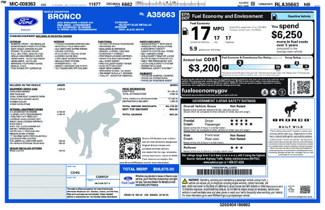 Certified 2024 Ford Bronco Badlands AWD/4WD image 37