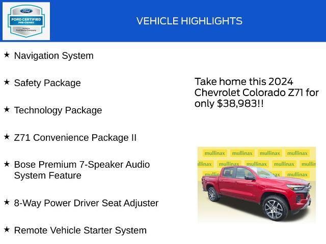 Used 2024 Chevrolet Colorado Z71 w/ Z71 Convenience Package 2 AWD/4WD image 18