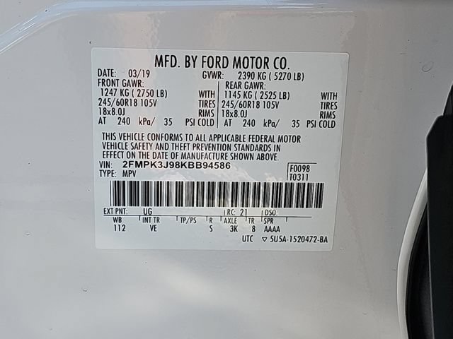 Certified 2019 Ford Edge SEL w/ Equipment Group 201A FWD image 39