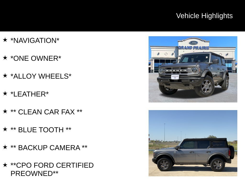 Certified 2024 Ford Bronco Big Bend AWD/4WD image 4