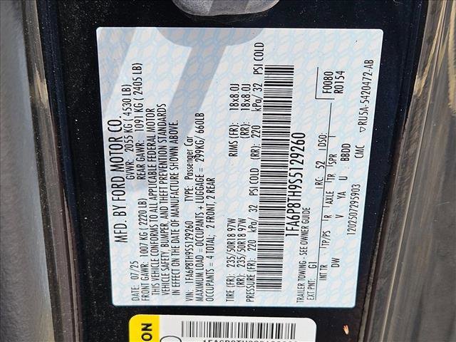 Certified 2025 Ford Mustang Coupe RWD image 25