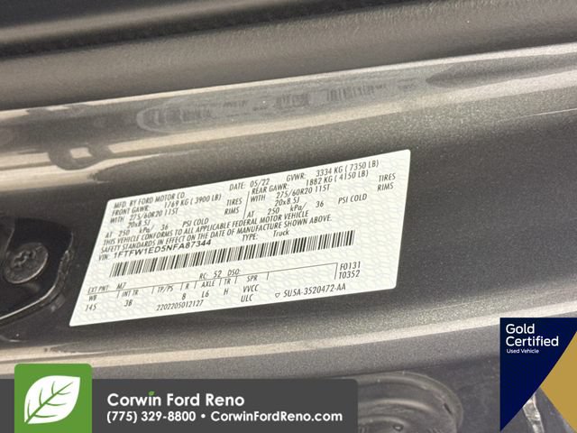 Certified 2022 Ford F150 Platinum w/ Equipment Group 701A High AWD/4WD image 36