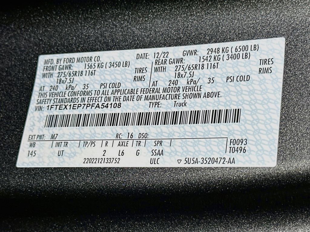 Certified 2023 Ford F150 XLT w/ Equipment Group 302A High AWD/4WD image 17