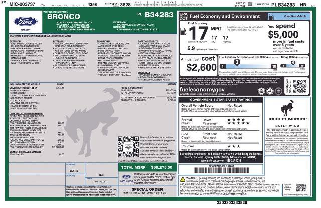 Certified 2023 Ford Bronco Wildtrak AWD/4WD image 26