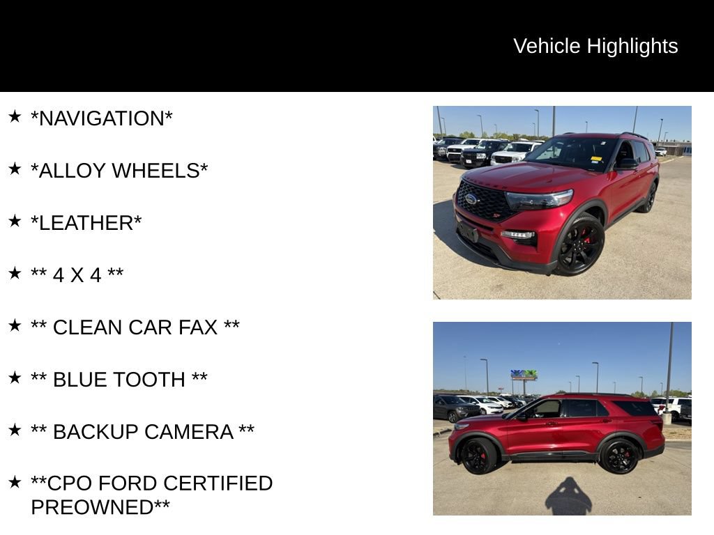 Certified 2023 Ford Explorer ST w/ Equipment Group 401A AWD/4WD image 4
