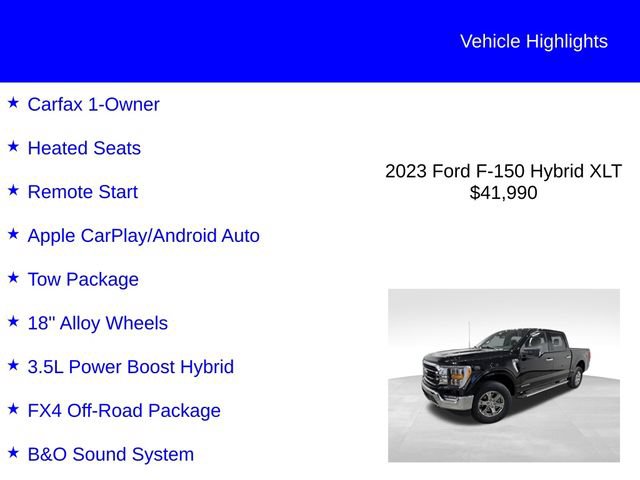 Certified 2023 Ford F150 XLT w/ Equipment Group 302A High AWD/4WD image 2