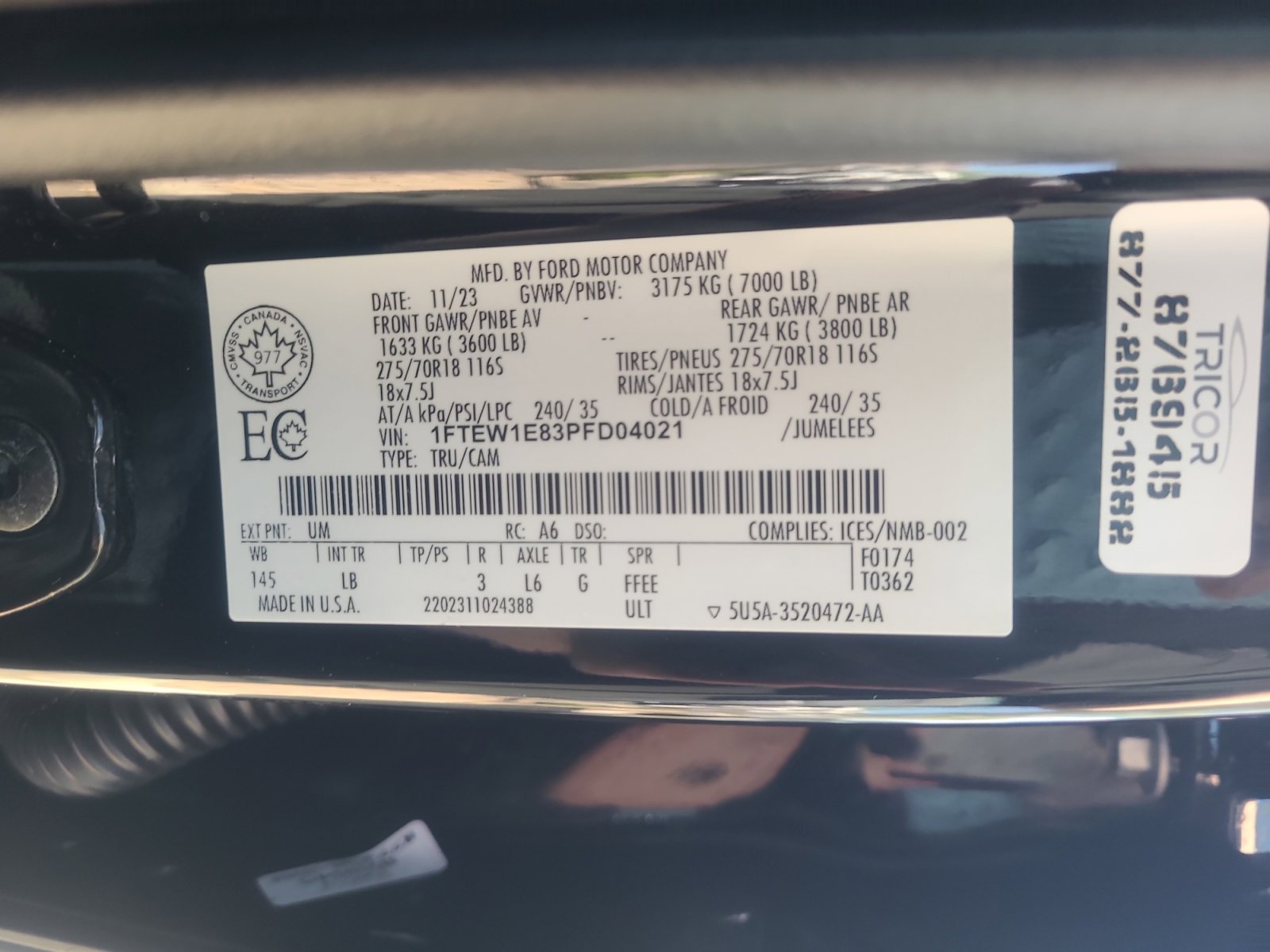 Certified 2023 Ford F150 Tremor AWD/4WD image 25