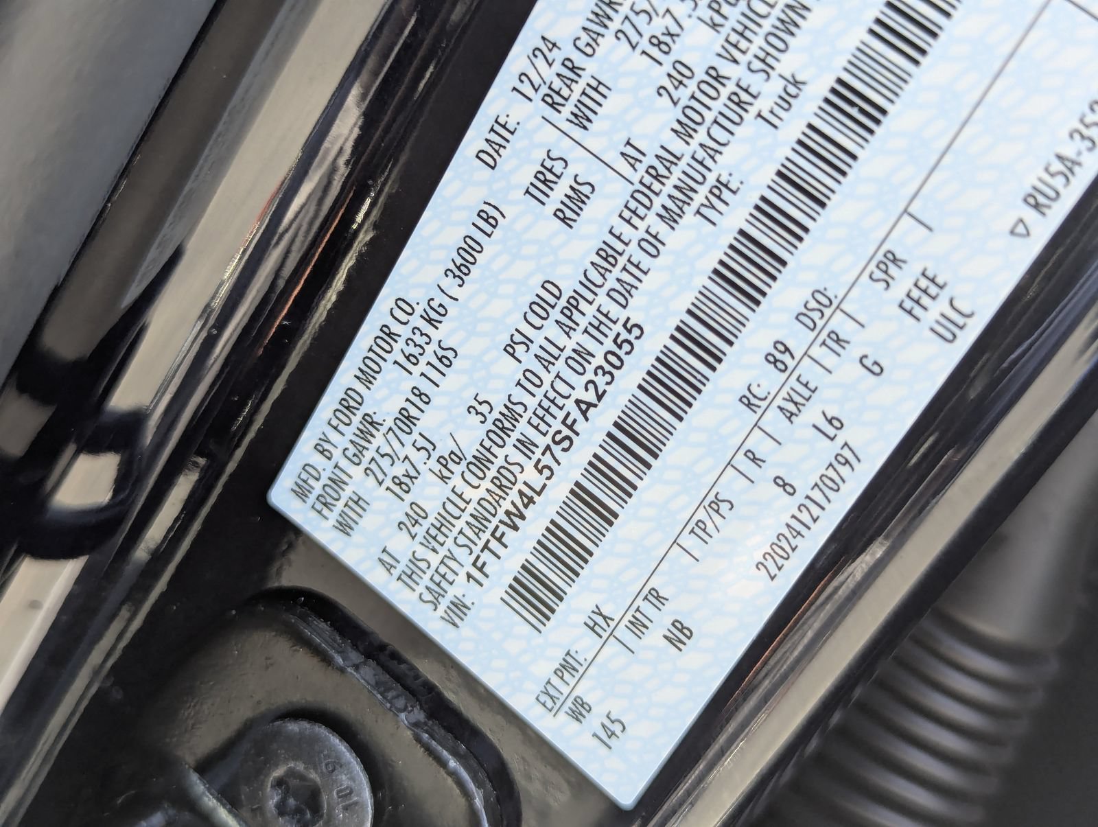 Certified 2025 Ford F150 Tremor w/ Equipment Group 402A High AWD/4WD image 41