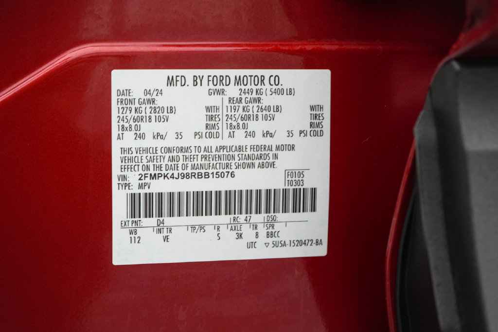 Certified 2024 Ford Edge SEL w/ Convenience Package AWD/4WD image 25