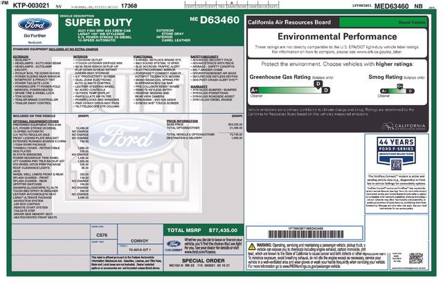 Certified 2021 Ford F350 Lariat w/ Lariat Ultimate Package AWD/4WD image 38