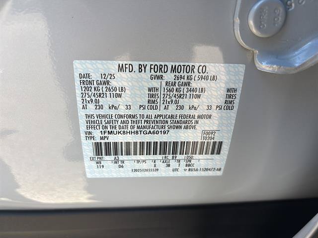Certified 2026 Ford Explorer Platinum w/ LUX Leather Package AWD/4WD image 21