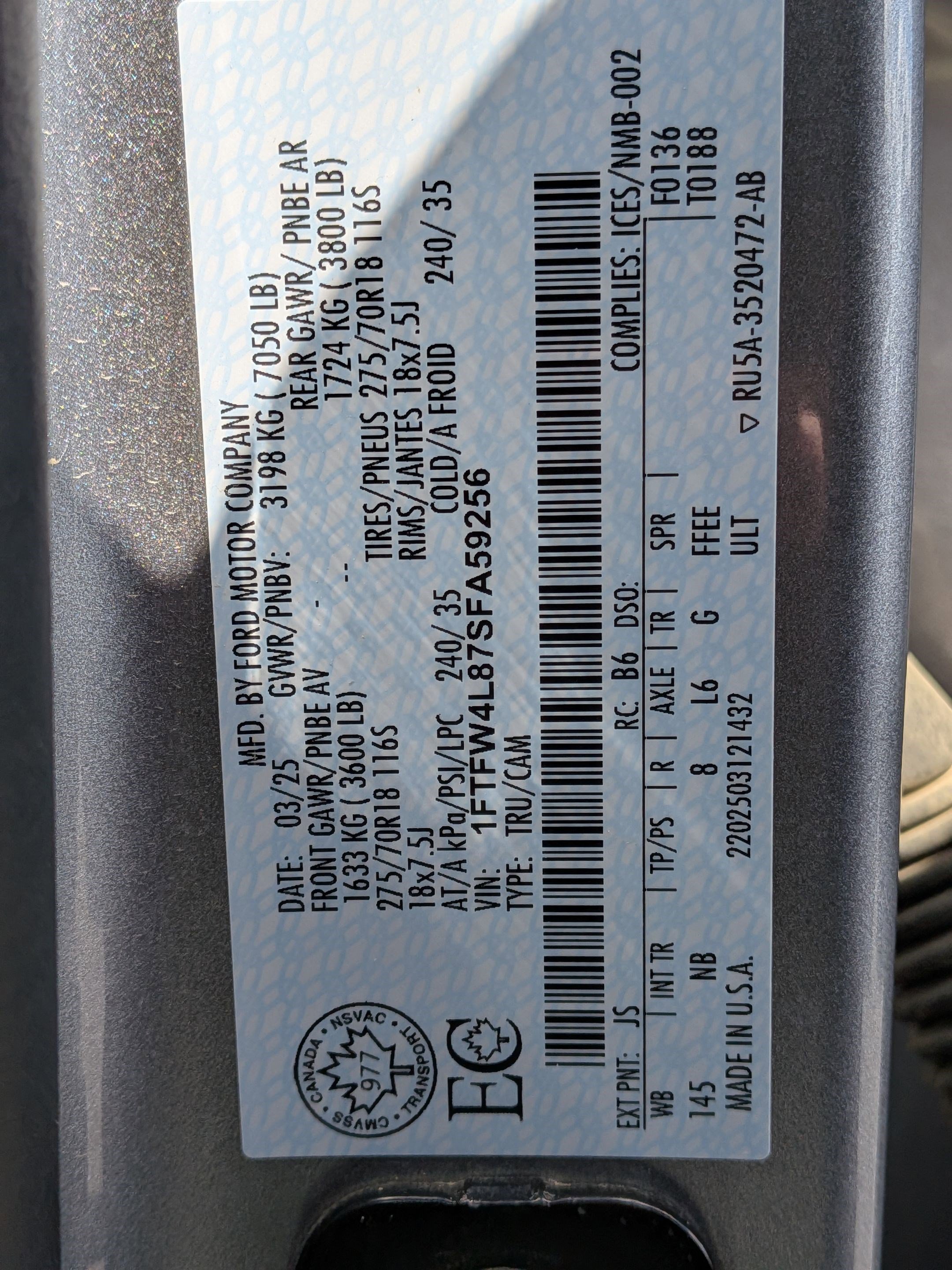 Certified 2025 Ford F150 Tremor w/ Equipment Group 402A High image 39