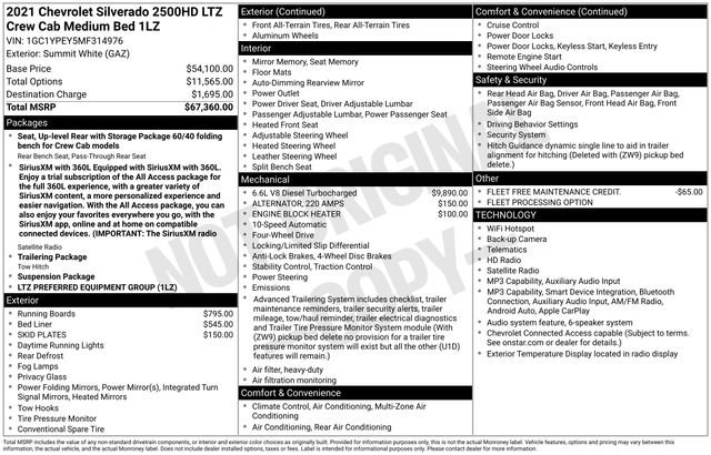 Used 2021 Chevrolet Silverado 2500 LTZ AWD/4WD image 36
