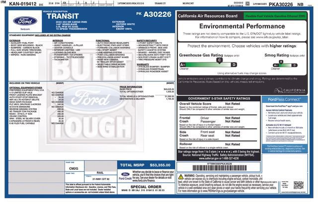 Certified 2023 Ford Transit 350 148 High Roof Extended image 18