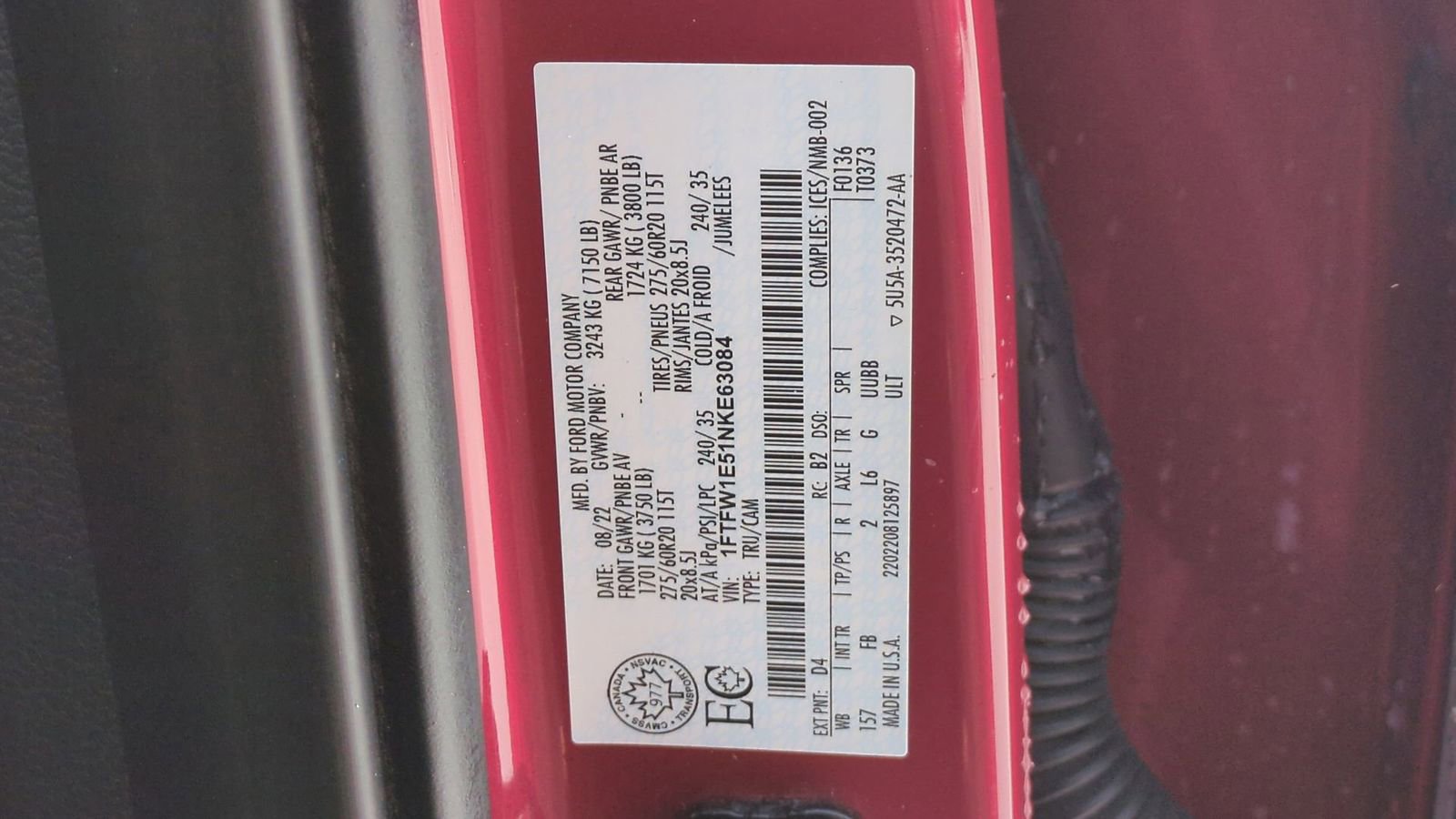 Certified 2022 Ford F150 XLT w/ Equipment Group 302A High image 42