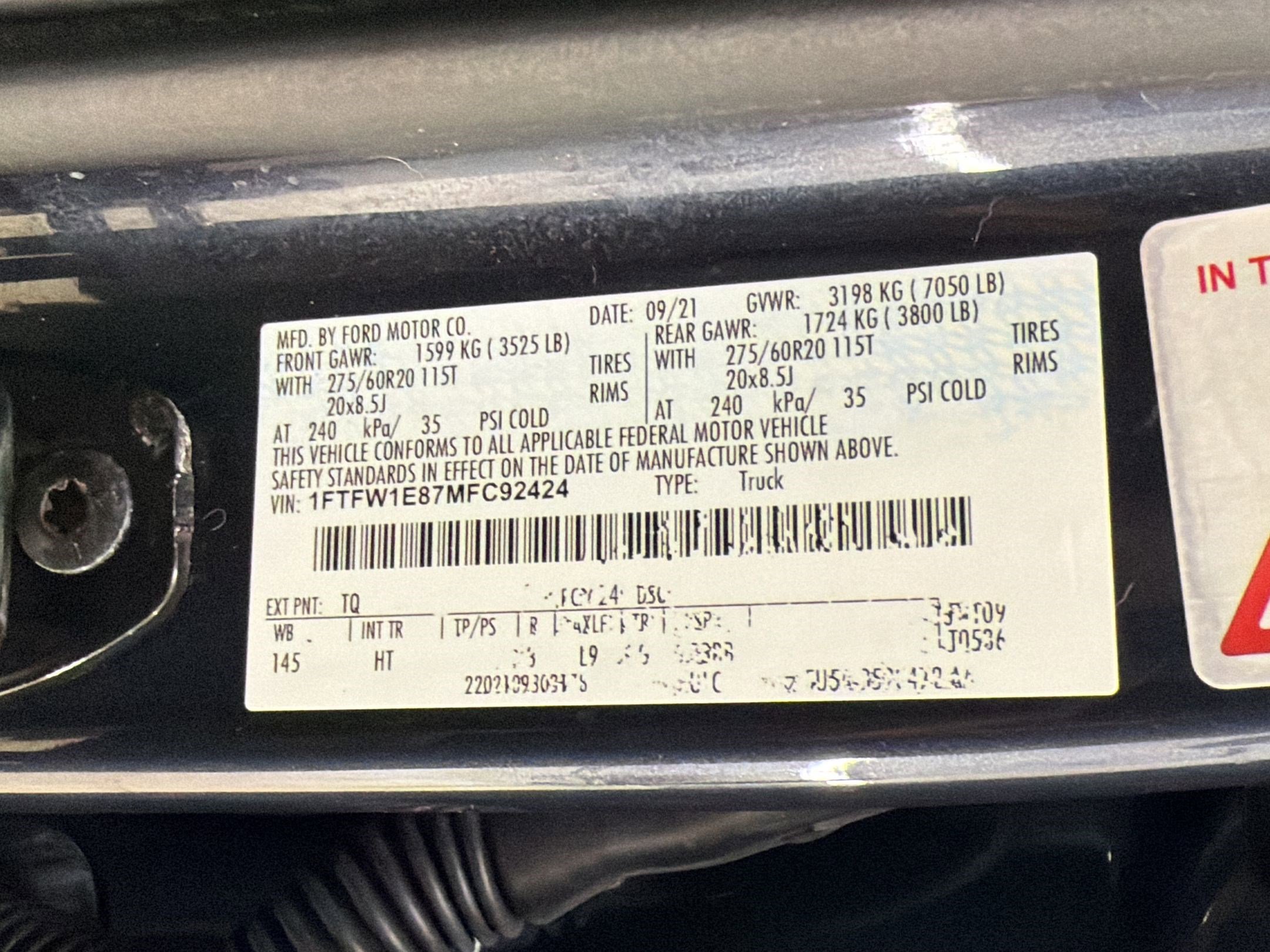 Certified 2021 Ford F150 Lariat w/ Equipment Group 502A High image 19