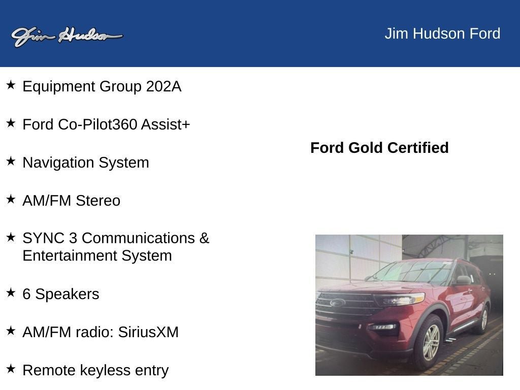 Certified 2022 Ford Explorer XLT w/ Equipment Group 202A RWD image 10