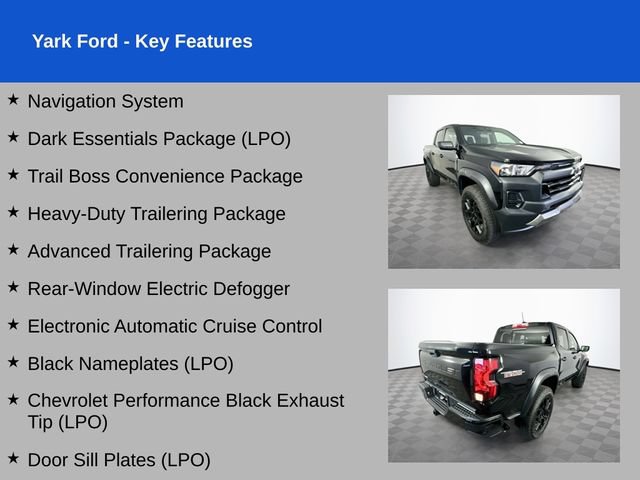 Used 2024 Chevrolet Colorado Trail Boss w/ LPO, Dark Essentials Package AWD/4WD image 2