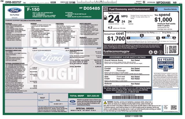 Certified 2021 Ford F150 XLT w/ Equipment Group 302A High AWD/4WD image 25