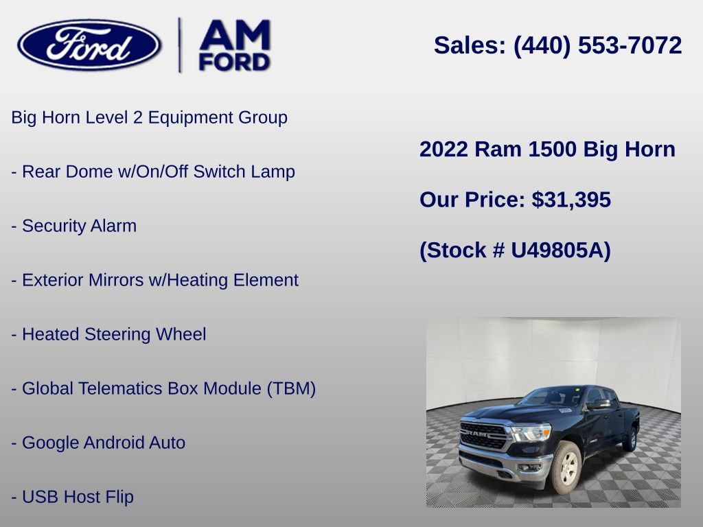 Used 2022 RAM 1500 Big Horn AWD/4WD image 24